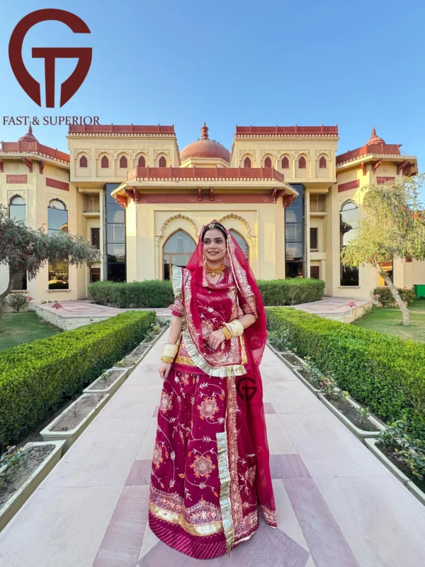 Royal Rajwadi look poshak Latest special mahroon clour Rajputi poshak New