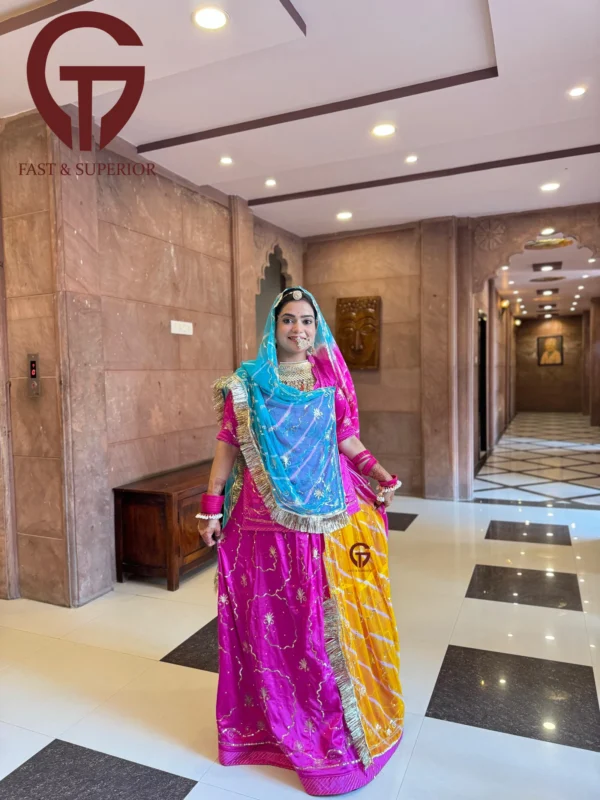 Tricolour Symphony:Satan Poshak Humrahi With Zari Tari Work